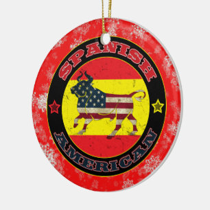 American Bull Christmas Tree Ornament