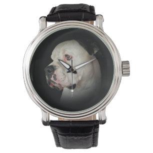 American Bull Dog Portrait Armbanduhr