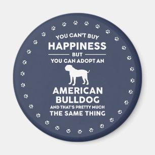 American Bulldog Adoption glücklich Magnet