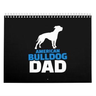 American Bulldog Dad Premium Gift For Bulldog Love Kalender