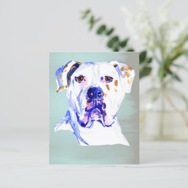 American Bulldog Dog Art (Stehend Vorderseite)