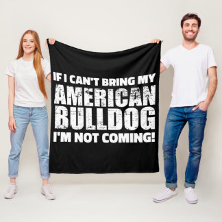 American Bulldog English Bulldog Lover Geschenk Fleecedecke