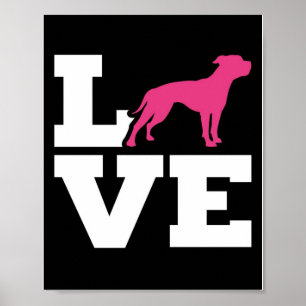 American Bulldog Gift Dog Lovers Poster