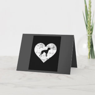 American Bulldog Heart Dog Feiertagskarte