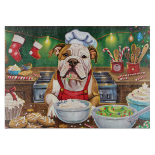 American Bulldog Holiday Baking: Festliche Weihnac Schneidebrett
