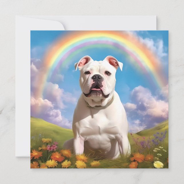 American Bulldog Rainbow Bridge Individuelle Name (Vorderseite)
