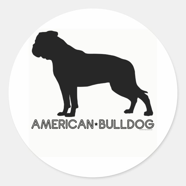 American Bulldog Sticker (Vorderseite)