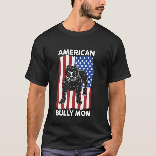 American Bully Mama Dog Owner American Bully T-Shirt (Vorderseite)