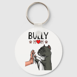 American Bully Mama Niedlich Dog Mama Funny Women Schlüsselanhänger