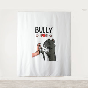 American Bully Mama Niedlich Dog Mama Funny Women Wandteppich