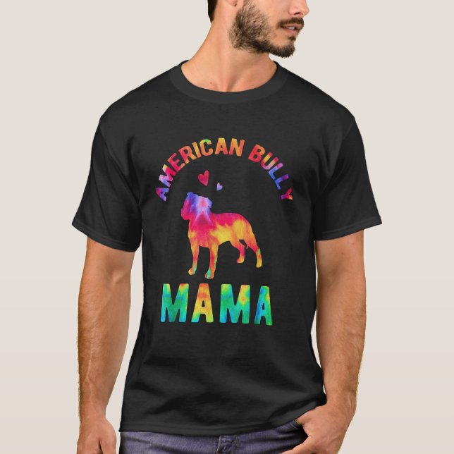 American Bully Mom Bully Mama American Bully Dog L T-Shirt (Vorderseite)