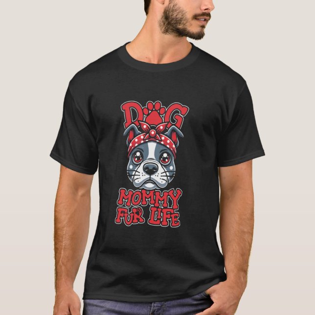 American Bully Mother Pet Breed - Bulldog Hund Mam T-Shirt (Vorderseite)