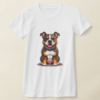 American Bully Süßer Welpenstil T-Shirt