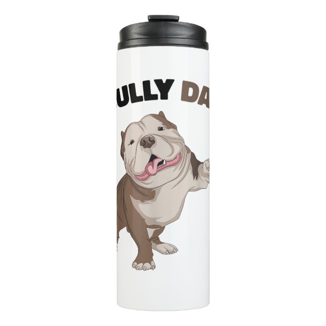 American Bully Vater Dog Eigentümer Vater Funny Me Thermosbecher (Vorderseite)