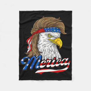 American Byld Eagle USA Flag 4. Juli Adler USA Fleecedecke