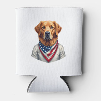American Canine Golden Retriever Vintage Tee Dosenkühler