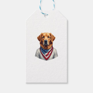 American Canine Golden Retriever Vintage Tee Geschenkanhänger