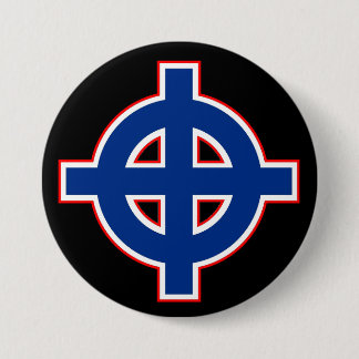 American Celtic Cross Button