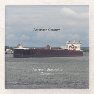 American Century Glas Untersetzer