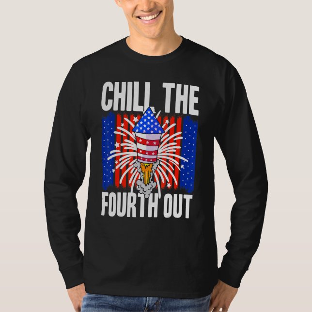American Chill the Vierten Out USA 4. Juli Klasse T-Shirt (Vorderseite)