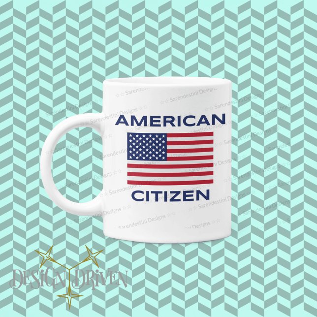 American Citizen Bold USA Flag Classic Tasse (Von Creator hochgeladen)