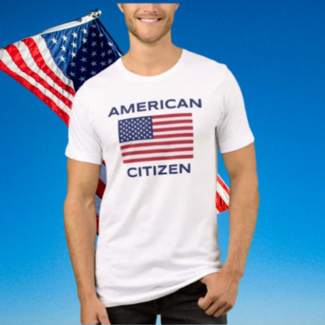 American Citizen Bold USA Flag T - Shirt (Von Creator hochgeladen)