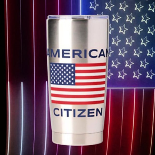 American Citizen Bold USA Flag Thermal Tumbler Thermobecher (Von Creator hochgeladen)