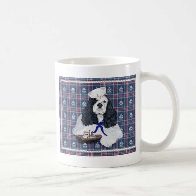 American Cocker Spanel Sailor Tasse (Rechts)