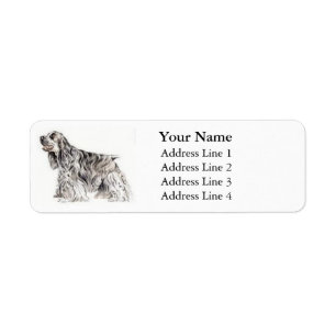 American Cocker Spaniel Address Labels