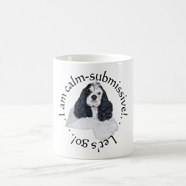 American Cocker Spaniel Calm Submissive Kaffeetasse (Mittel)