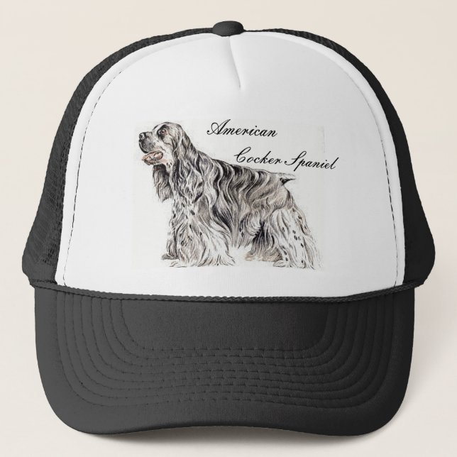 American Cocker Spaniel Cap Truckerkappe (Vorderseite)