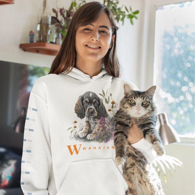 American Cocker Spaniel Hund Niedliches Tier Foto  Hoodie (Von Creator hochgeladen)