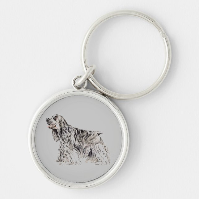 American Cocker Spaniel Key Chain Schlüsselanhänger (Vorne)