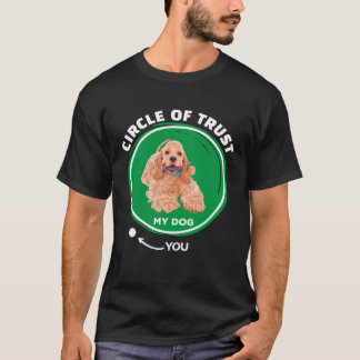 American Cocker Spaniel Kreis des Vertrauens Pet- T-Shirt