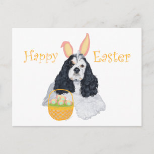 American Cocker Spaniel Ostern Feiertagspostkarte