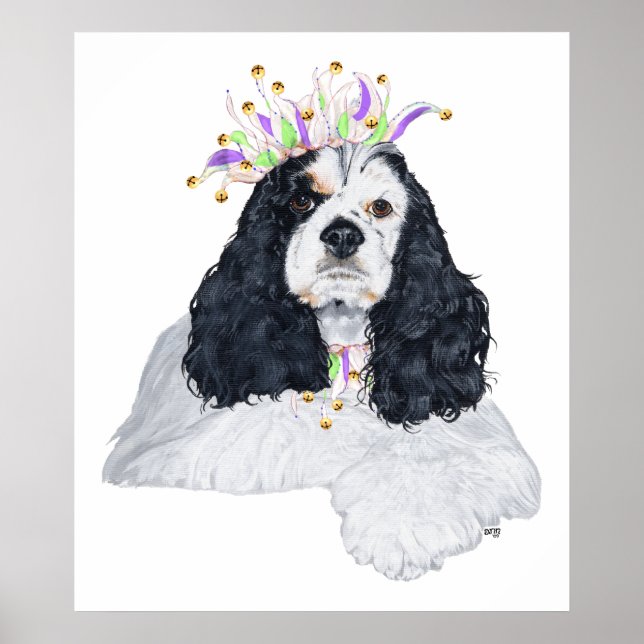 American Cocker Spaniel Party Animal Poster (Vorne)