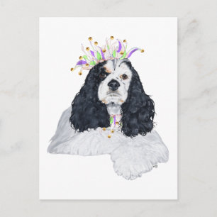 American Cocker Spaniel Partytier Einladungspostkarte