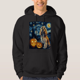 American Cocker Spaniel Süßer Hund Halloween Jack Hoodie