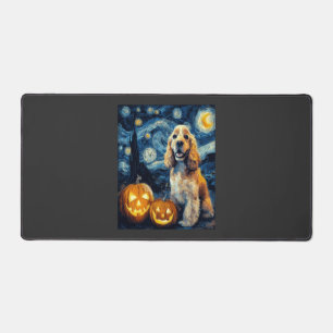 American Cocker Spaniel Süßer Hund Halloween Jack  Schreibtischunterlage