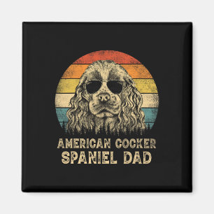 American Cocker Spaniel Vater Hund liebt Vater's D Magnet