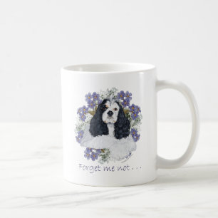 American Cocker Spaniel Vergissmeinnicht Tasse