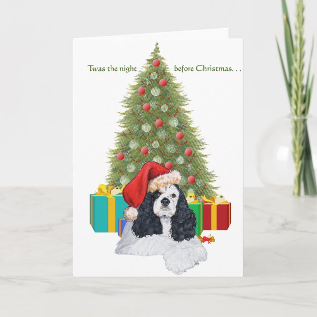 American Cocker Spaniel Weihnachten (Vorderseite)