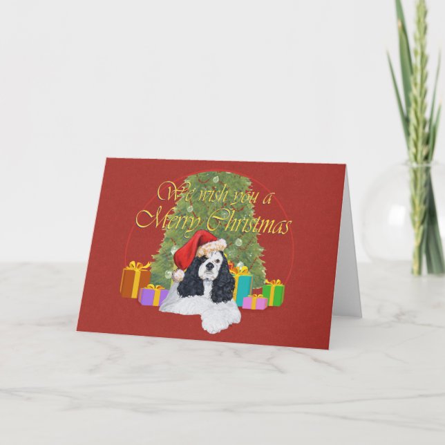 American Cocker Spaniel Weihnachten (Vorderseite)