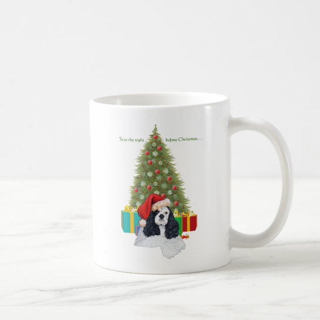 American Cocker Spaniel Weihnachten Kaffeetasse (Rechts)