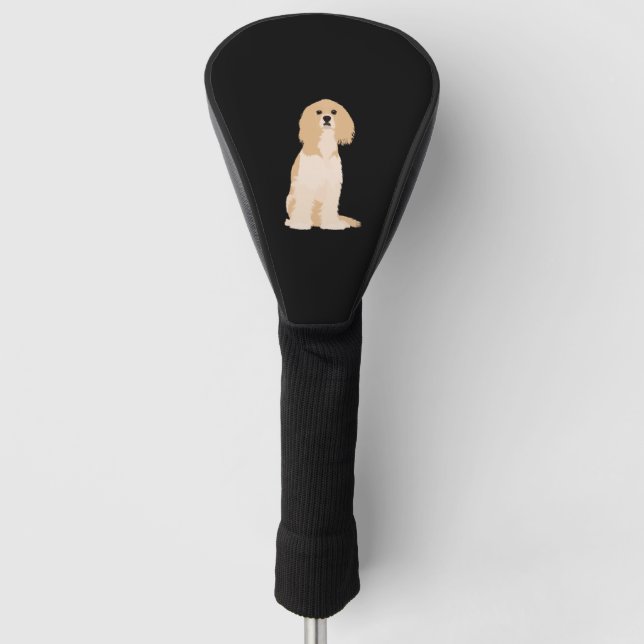 American Cocker Spanische Illustration! Golf Headcover (Vorderseite)