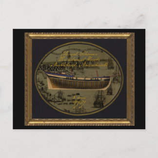 American Colonial Schooner Sir Edward Hawke Feiertagspostkarte