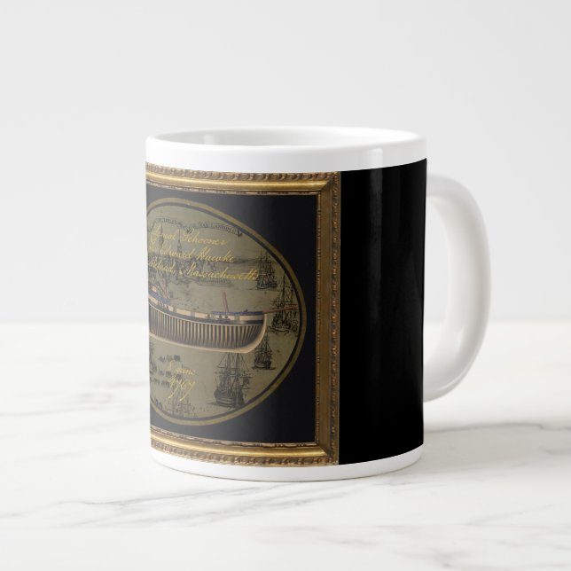 American Colonial Schooner Sir Edward Hawke Jumbo-Tasse (Vorderseite Rechts)