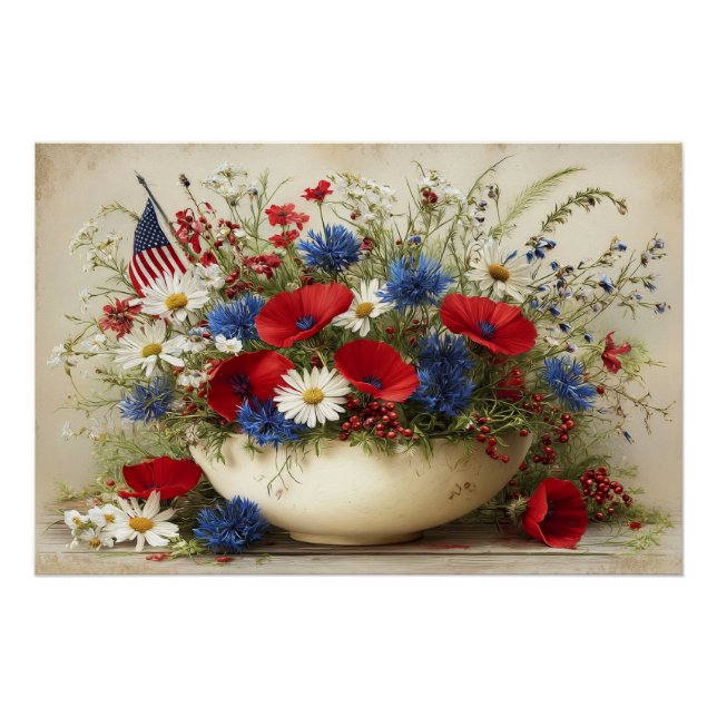American Color Bouquet Poster (Vorderseite)