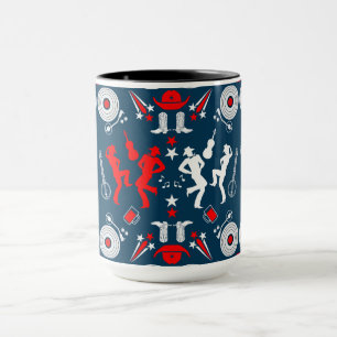 American Country Music Line Tanz Tasse