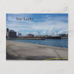 American Courage Soo Locks Postkarte